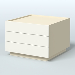 Тумба опорная Греденция Гранд, Крем Вайс + Белый