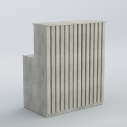 Ресепшен прямоугольный серии ПРИЛИВ №1, Метрополитан Грей