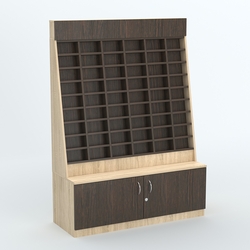 Стенд для очков №1 с накопителем, Дуб Сонома + Дуб Венге