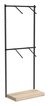 Настенная система с подиумом и пристенными поручнями для одежды ЛОФТ №2 (900мм) Дуб сонома