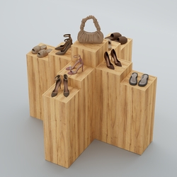 Демо-стенд Ступени-Крест №2, Дуб Золотистый