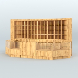 Павильон в торговый центр для продажи чая и кофе №8, Дуб Золотистый