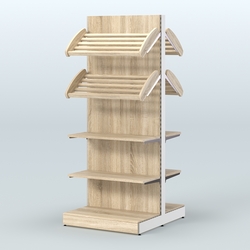 Высокий обзорный островной стеллаж для хлеба и выпечки СХОВ-05, Дуб Сонома