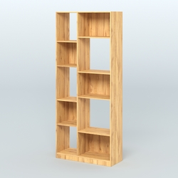 Стеллаж из ДСП серии ЛОФТ №9-1 (зеркальное отражение - Z), Дуб Золотистый