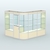 Павильон из профиля угловой №2а (5,5 кв.м) Крем Вайс