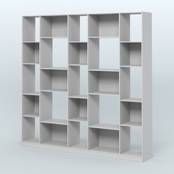 Стеллаж из ДСП серии ЛОФТ №17-1, Серый