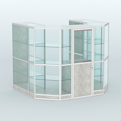 Павильон из профиля пристенный №3г ( 4,32 кв. м), Метрополитан Грей