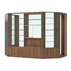 Пристенный торговый павильон из ДСП СЭСП №3 (4, 68 кв.м), Орех