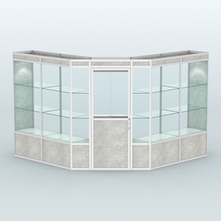 Павильон из профиля угловой №7а (9 кв.м), Метрополитан Грей