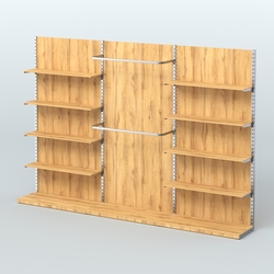 Система ЭЛЕГАНТ №5 пристенная с ДСП (3600 мм), Дуб Золотистый