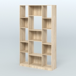 Стеллаж из ДСП серии ЛОФТ №12-1, Дуб Сонома