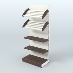 Стеллаж для хлеба и выпечки с полками - корзинами Феникс №12, Дуб Венге + Белый