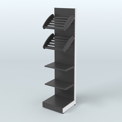 Стеллаж для хлеба и выпечки с полками - корзинами Феникс №15, Черный