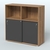 Шкаф-купе приставной/опорный, цвет дуб наварра Орех + Черный