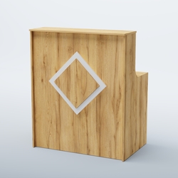 Ресепшен прямоугольный РОМБ №1, Дуб Золотистый