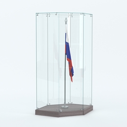 Витрина для знамени №1, Ясень Анкор темный - U31105