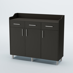 Стойка официанта "Бармен" №8-Н на ножках, Черный