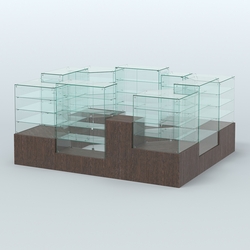 Павильон ИСТРА в центр зала №4а (закрытый) (7, 15 кв.м), Дуб Венге