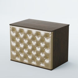 Ресепшен - стол БАРХАТ СЕРЫЙ ПЕРЛАМУТР №3 (карета золото), Дуб Венге + Экокожа золотистая