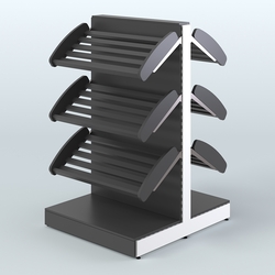 Стеллаж для хлеба и выпечки островной низкий СХОН-01, Черный