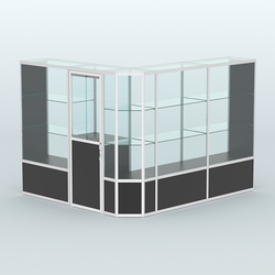 Павильон из профиля угловой №3б (5,5 кв.м), Черный