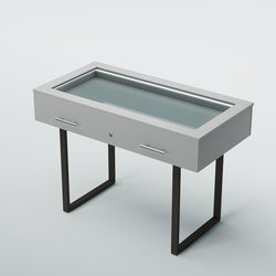 Витрина для музеев "Коллекция" №20-П с подсветкой, Серый