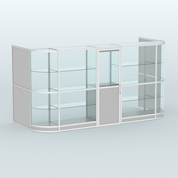 Павильон из профиля пристенный №12г (5,50 кв.м), Серый