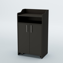 Стойка официанта "Бармен" №4-П передвижная, Черный