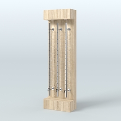 Стенд из ДСП с подсветкой для продажи очков №1 (З/Д), Дуб сонома
