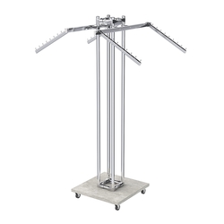 Торговое вешало для одежды под торцевую вывеску КОНТУР №K1-8Ц-КНХ, Метрополитан Грей