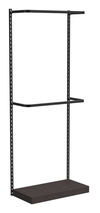 Настенная система с подиумом и П-образными поручнями для одежды ЛОФТ №1 (900мм), Дуб Венге