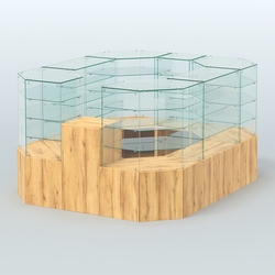 Павильон ИСТРА в центр зала №2 (открытый) (4, 94 кв.м), Дуб Золотистый