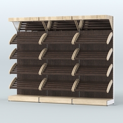 Стеллаж для хлеба и выпечки трехсекционный Феникс №7, Дуб Сонома + Дуб Венге