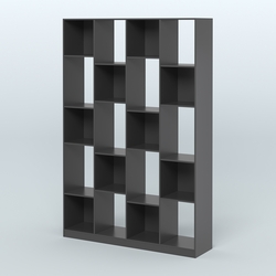 Стеллаж из ДСП серии ЛОФТ №11-1, Черный