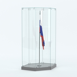 Витрина для знамени №1, Темно-Серый