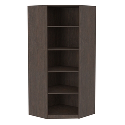 Стеллаж угловой из ДСП серии Эконом №5-5 (торец 500 мм), Дуб Венге