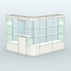 Павильон из профиля угловой №3а (5,5 кв.м), Белый