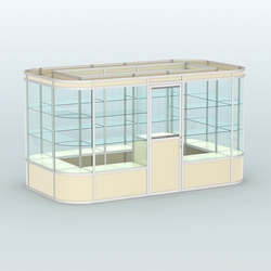 Павильон из профиля островной №4а, Крем Вайс