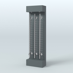 Стенд из ДСП с подсветкой для продажи очков №1 (З/Д), Темно-Серый