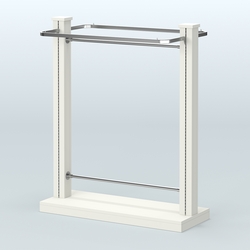 Островная система с перфорацией и П-образными поручнями №1, Белый