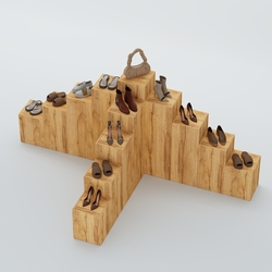 Демо-стенд Ступени Т-обр №4, Дуб Золотистый