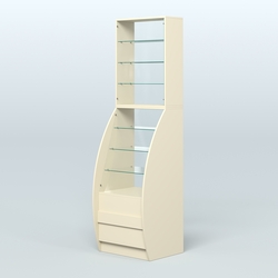 Витрина БРИЗ №1-600, Крем Вайс