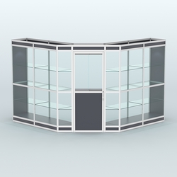 Павильон из профиля угловой №7в (9 кв.м), Антрацит