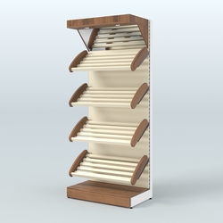 Стеллаж для хлеба и выпечки с полками - корзинами и фризом Феникс №10Ф, Орех + Крем Вайс