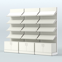 Стеллаж для хлеба и выпечки трехсекционный Феникс №6, Белый