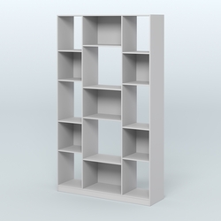 Стеллаж из ДСП серии ЛОФТ №12-1, Серый