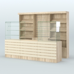 Торговая точка для чая, кофе и выпечки №13, Дуб Сонома и Крем Вайс 5-U2236