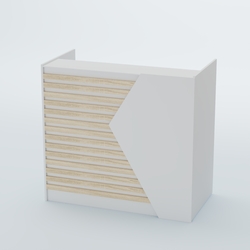 Ресепшен граунд №6Б, Белый + Дуб Сонома