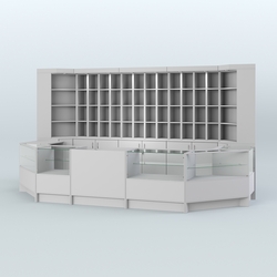 Павильон в торговый центр для продажи чая и кофе №8, Серый