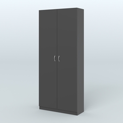 Аптечный шкаф одежды персонала для двух человек №2, Черный